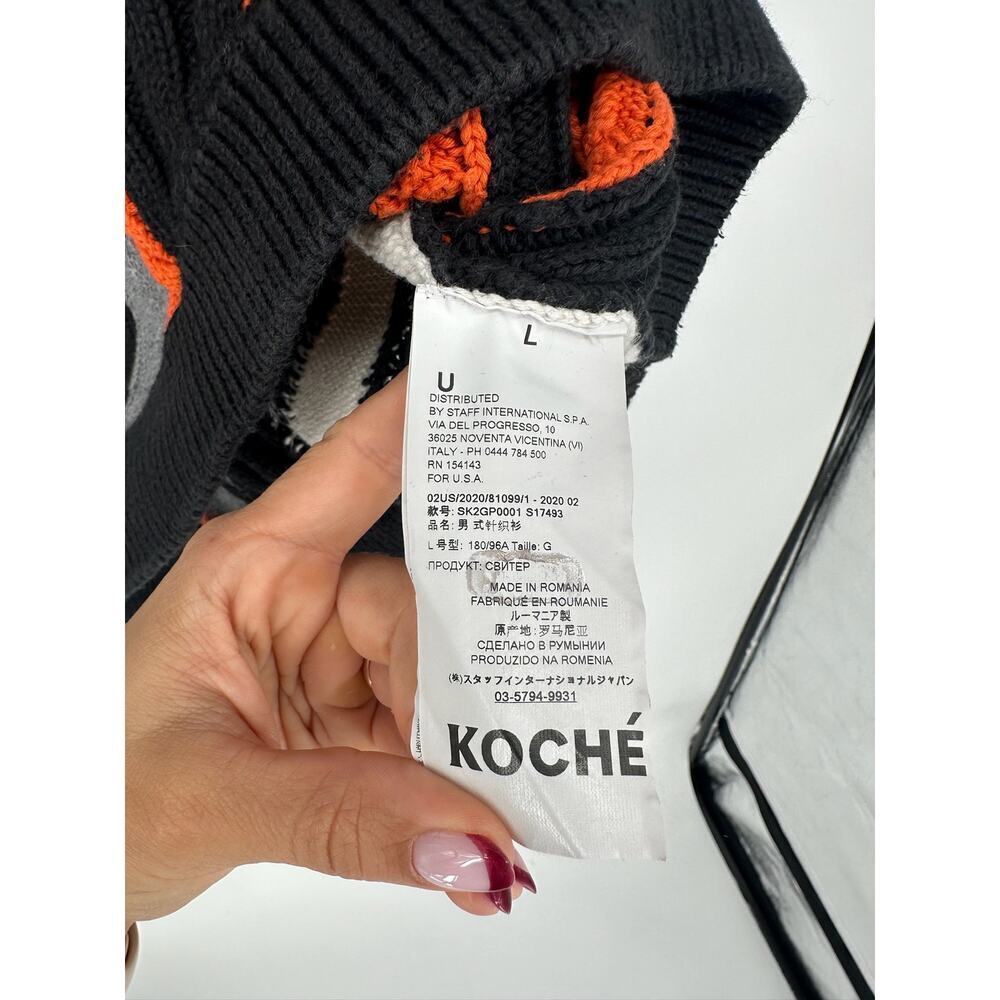 Koch Patchwork Oversized Sweater Large - image 4